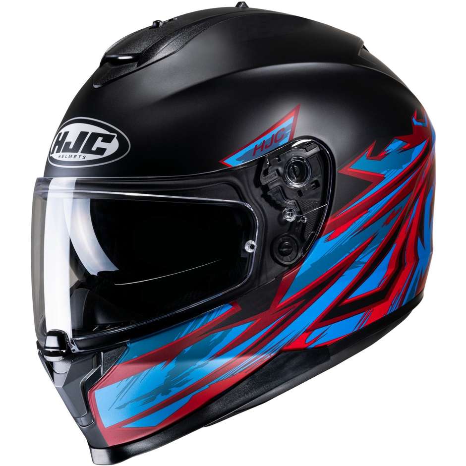 Integral Motorcycle Helmet Hjc C70 PENTAS MC21SF Matt Black Blue