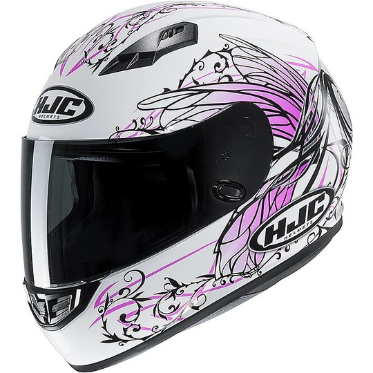 Integral Motorcycle Helmet HJC CS-15 NAVIYA MC8 white Pink