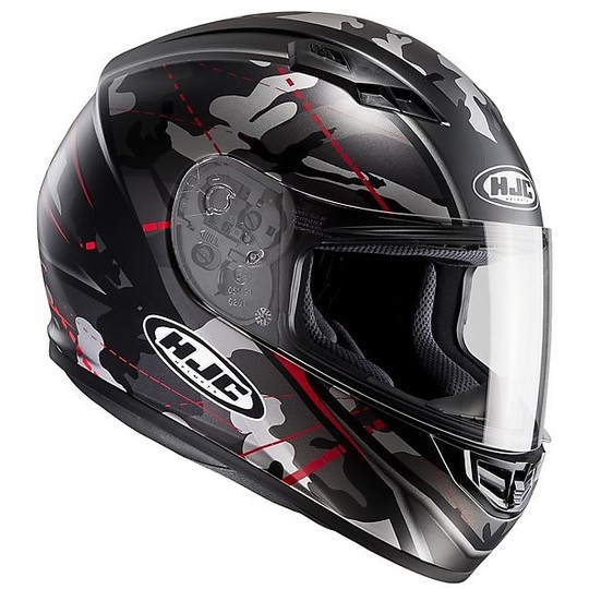 Integral Motorcycle Helmet HJC CS-15 Songtan MC1SF Black Red