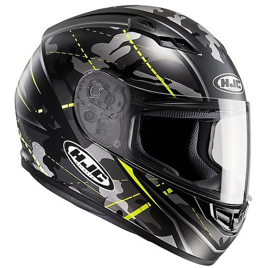 Integral Motorcycle Helmet HJC CS-15 Songtan MC4HSF Black Yellow