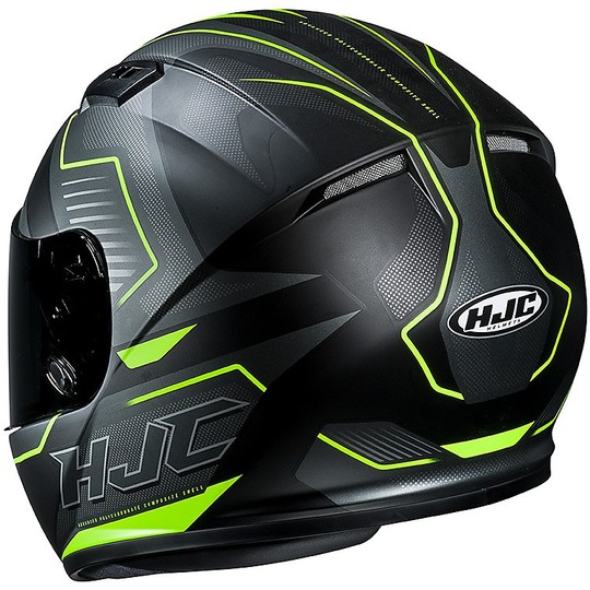 Integral Motorcycle Helmet HJC CS-15 Trion MC3HSF Black Yellow Fluo