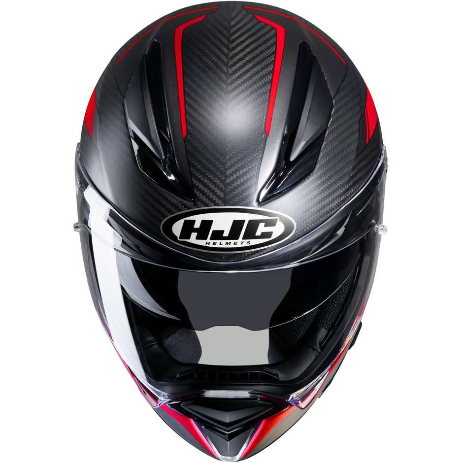 Integral Motorcycle Helmet Hjc F70 CARBON UBIS MC1SF Matt Black Red