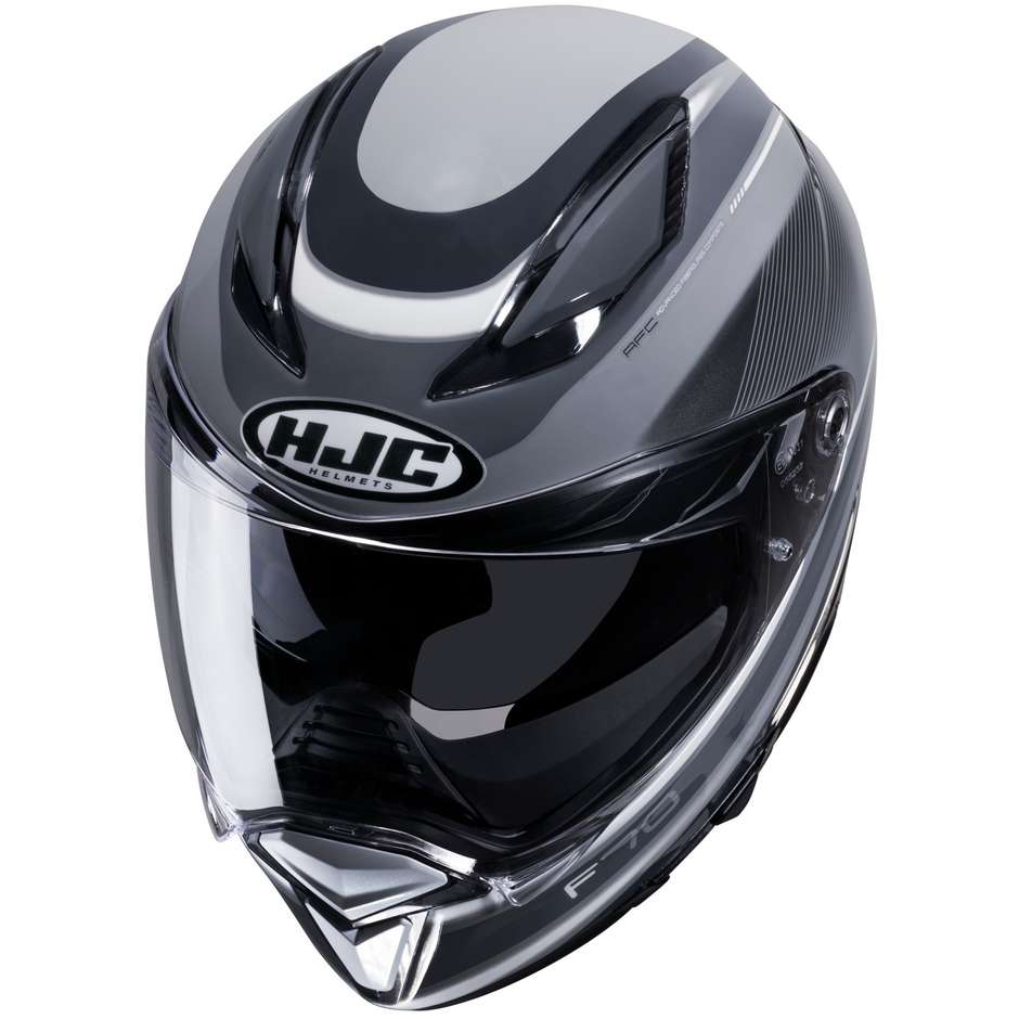 Integral Motorcycle Helmet Hjc F70 DIWEN MC5 Gray Black