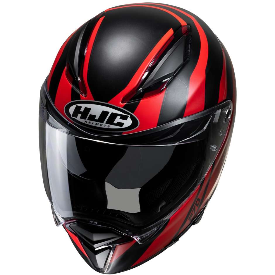 Integral Motorcycle Helmet Hjc F70 GALLA MC1SF Matt Black Red