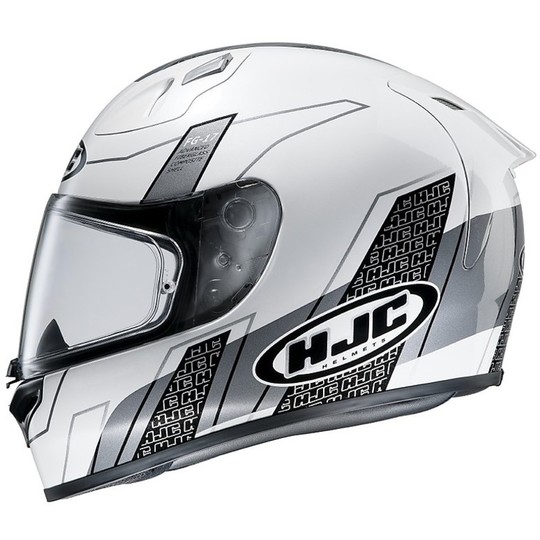 Integral motorcycle helmet HJC FG-17 Zodd Black White Blue MC-2