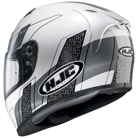 Integral motorcycle helmet HJC FG-17 Zodd Black White MC-10