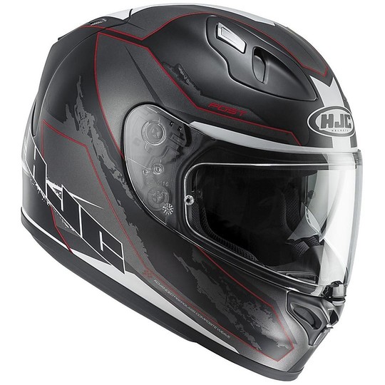 Integral Motorcycle Helmet HJC FG-ST Double Visor Besty MC-1SF Black Red