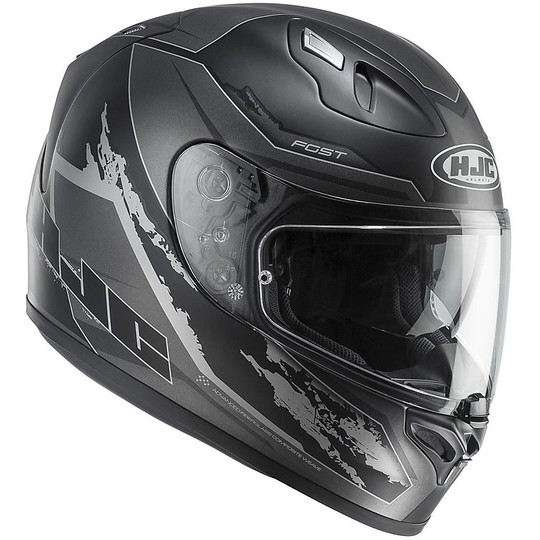 Integral Motorcycle Helmet HJC FG-ST Double Visor Besty MC-5SF Black Gray