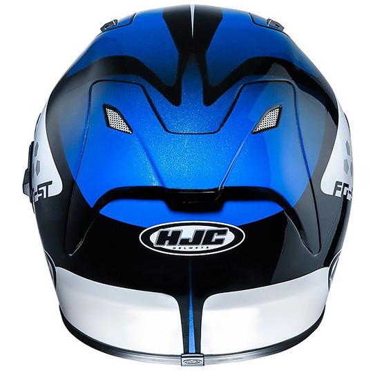 Integral Motorcycle Helmet HJC FG-ST Double Visor Cinnati MC-2 Black White Blue