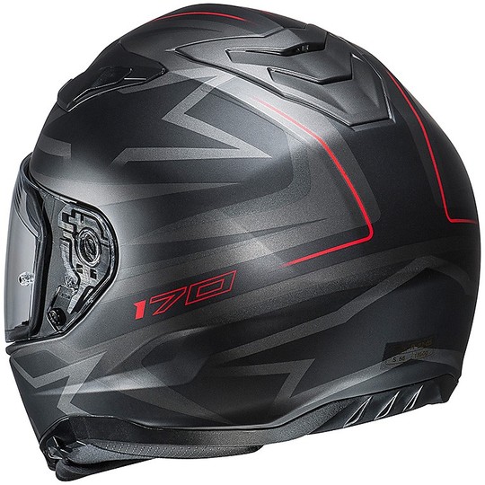 Integral Motorcycle Helmet HJC I70 Double Visor Cravia MC1SF Black Red