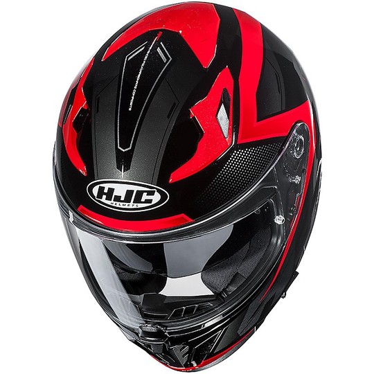 Integral Motorcycle Helmet HJC I70 Double Visor MC1 Black Red