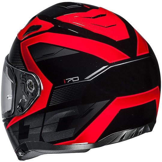 Integral Motorcycle Helmet HJC I70 Double Visor MC4H Black Fluo Yellow