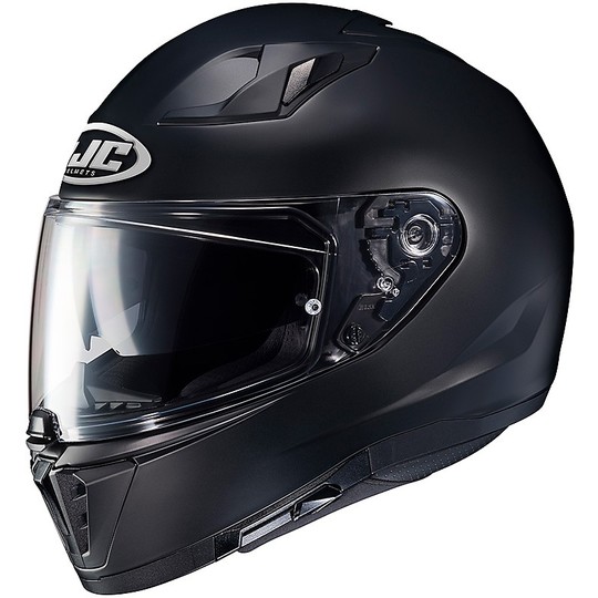 Integral Motorcycle Helmet HJC I70 Double Visor Monochrome Matt Black