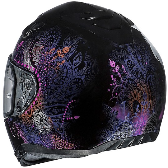 Integral Motorcycle Helmet HJC I70 Double Visor Varok MC8 Black Fuchsia