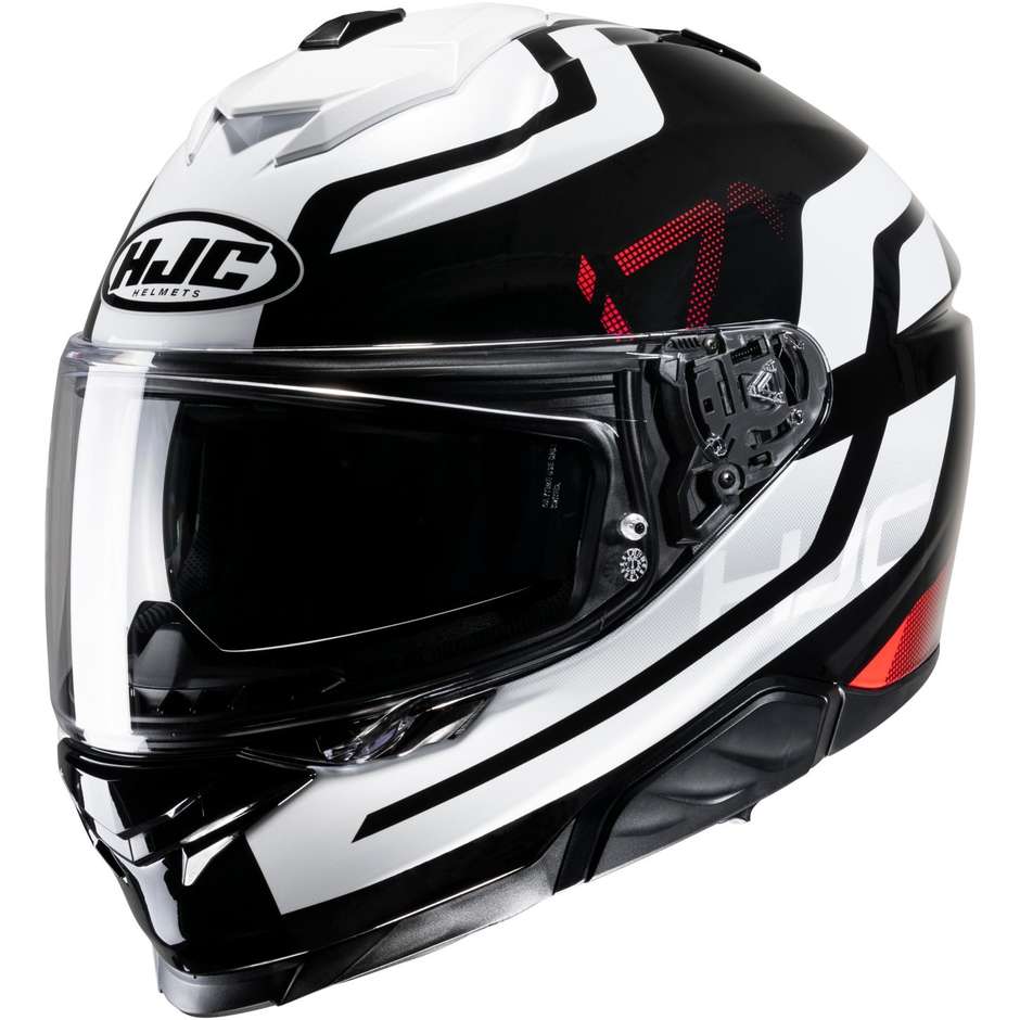 Integral Motorcycle Helmet Hjc i71 ENTA MC1 White Black
