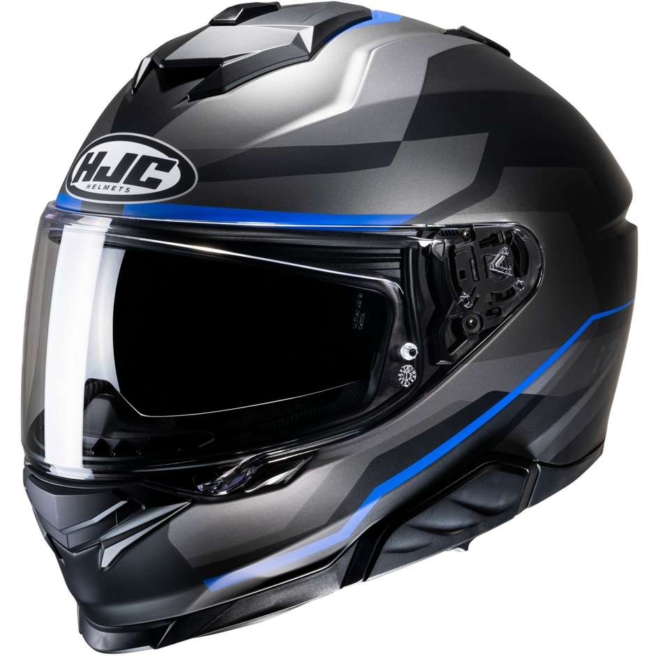 Integral Motorcycle Helmet Hjc i71 NIOR MC2SF Matt Black Blue