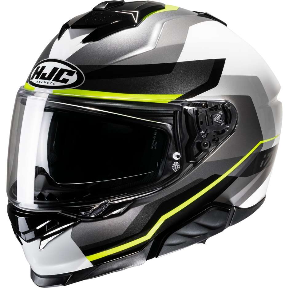 Integral Motorcycle Helmet Hjc i71 NIOR MC3H Yellow Fluo
