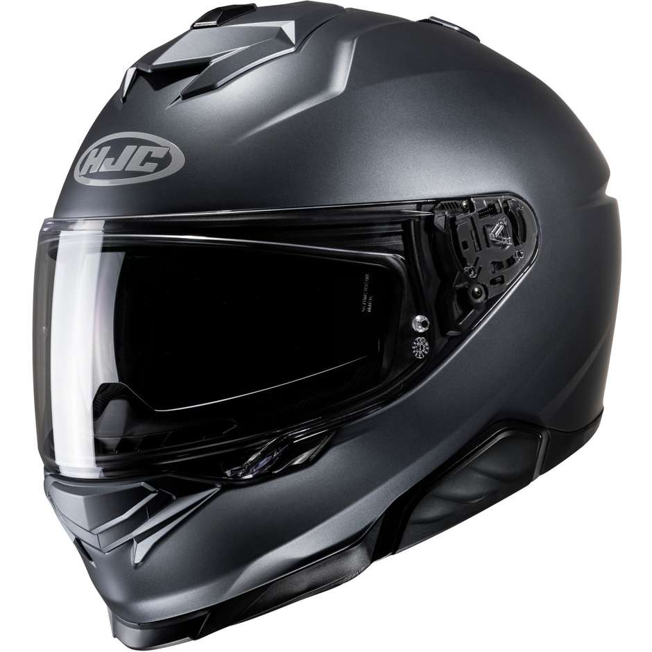 Integral Motorcycle Helmet Hjc i71 Semi Opaque Anthracite
