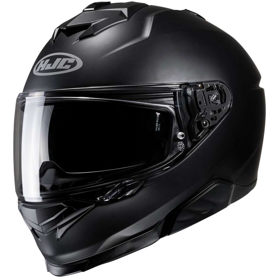 Integral Motorcycle Helmet Hjc i71 Semi Opaque Black