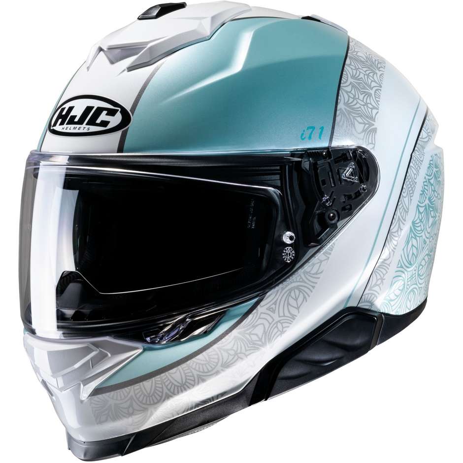 Integral Motorcycle Helmet Hjc i71 SERA MC2 White Blue