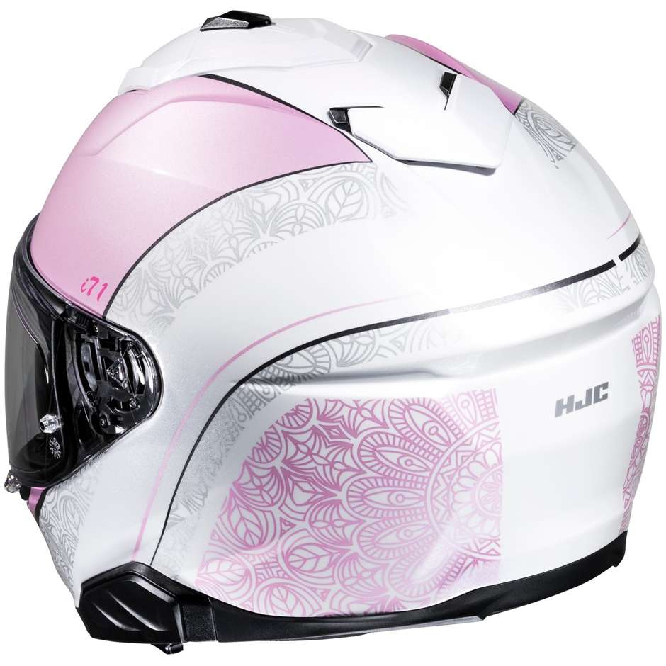 Integral Motorcycle Helmet Hjc i71 SERA MC8 White Pink