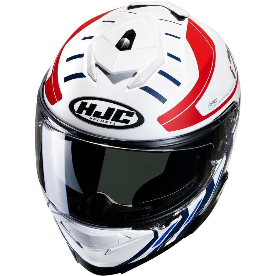 Integral Motorcycle Helmet Hjc i71 SIMO MC21SF White Blue Red Matt