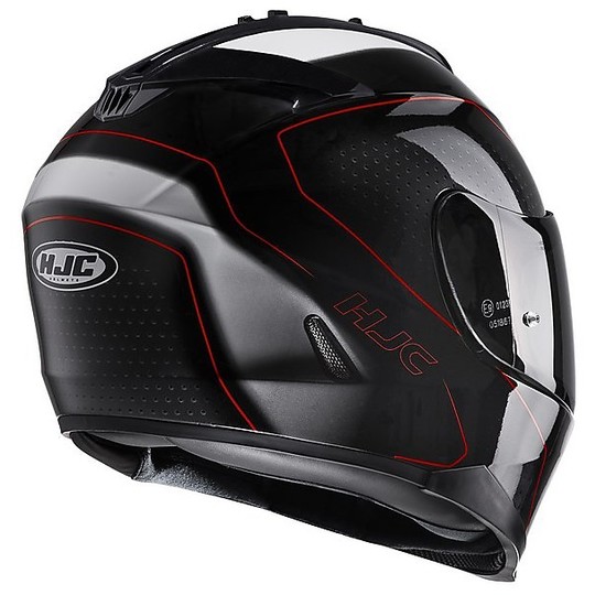 Integral Motorcycle Helmet HJC IS-17 Arcus MC1 Black Red
