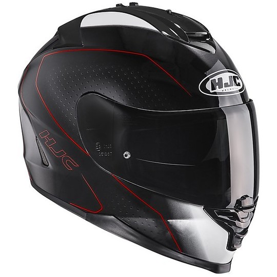 Integral Motorcycle Helmet HJC IS-17 Arcus MC1 Black Red