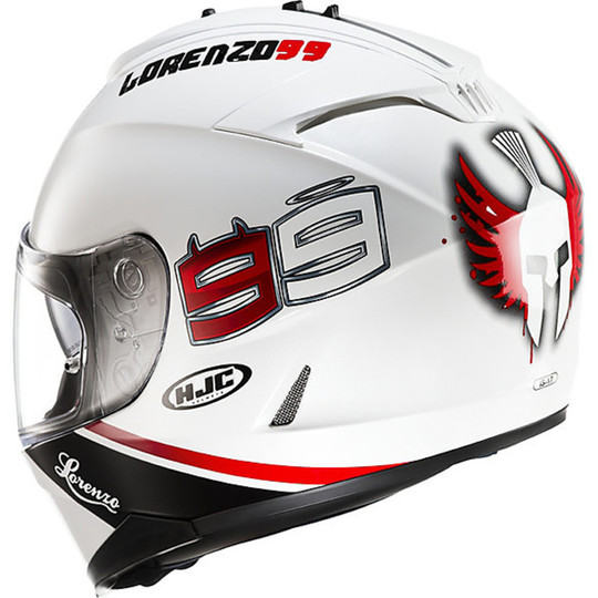 Integral Motorcycle Helmet HJC IS17 Double Visor 99 Lorenzo Replica MC10