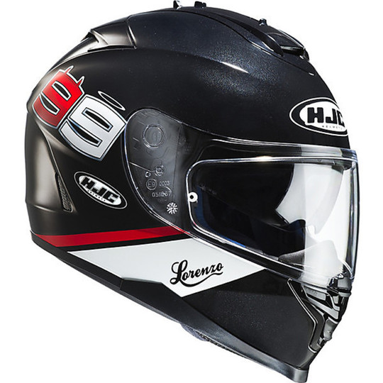 Integral Motorcycle Helmet HJC IS17 Double Visor 99 Lorenzo Replica MC5