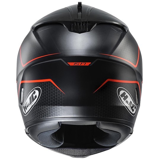 Integral Motorcycle Helmet HJC IS17 Double Visor Lank MC-1SF Black Orange