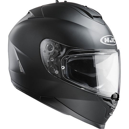 Integral Motorcycle Helmet HJC IS17 Dual Visor Matte Black