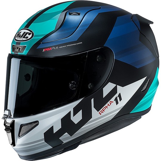 Integral Motorcycle Helmet Hjc RPHA 11 Naxos MC2SF Black Blue