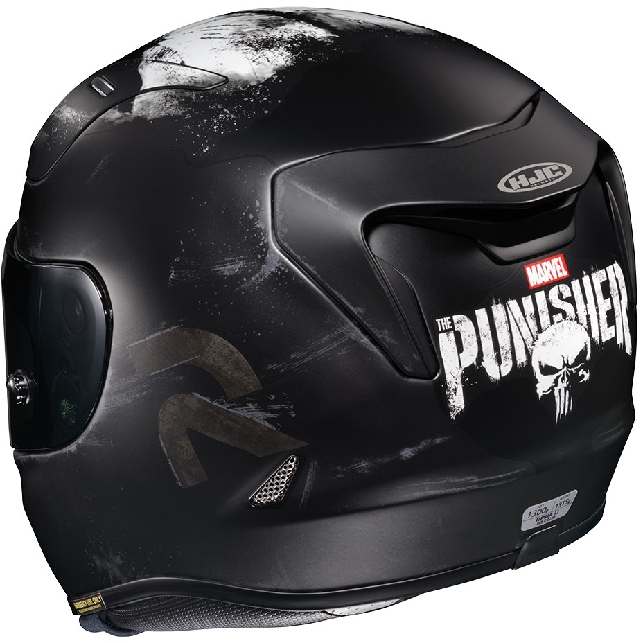 Integral Motorcycle Helmet HJC RPHA 11 PUNISHER Marvel MC5SF Matt