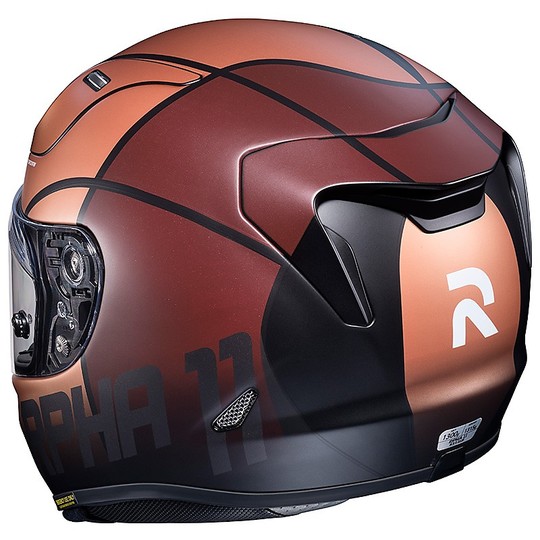 Integral Motorcycle Helmet Hjc RPHA 11 Quintain MC9SF Bronze Red