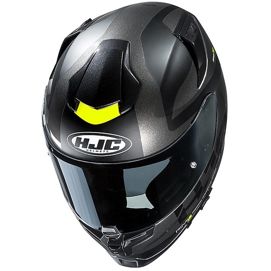 Integral motorcycle helmet Hjc RPHA 70 double visor Balius MC5SF Black Yellow