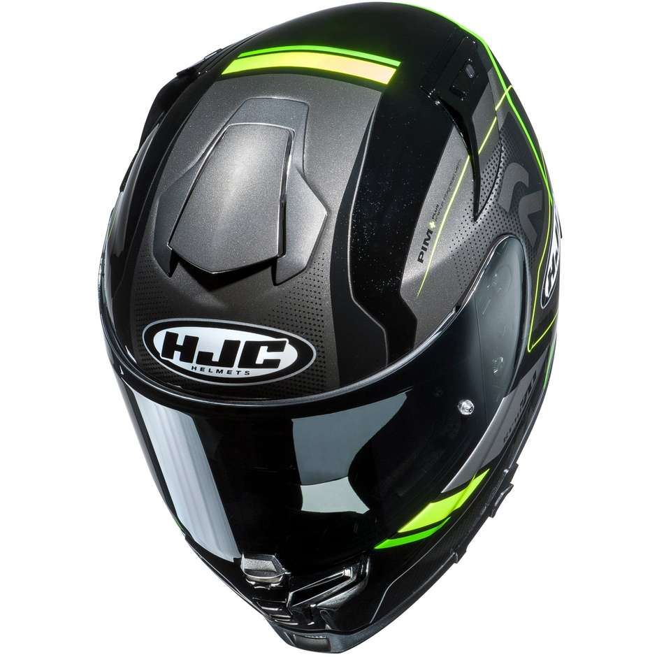 Integral motorcycle helmet Hjc RPHA 70 double Visor Coptic MC4H Black Yellow