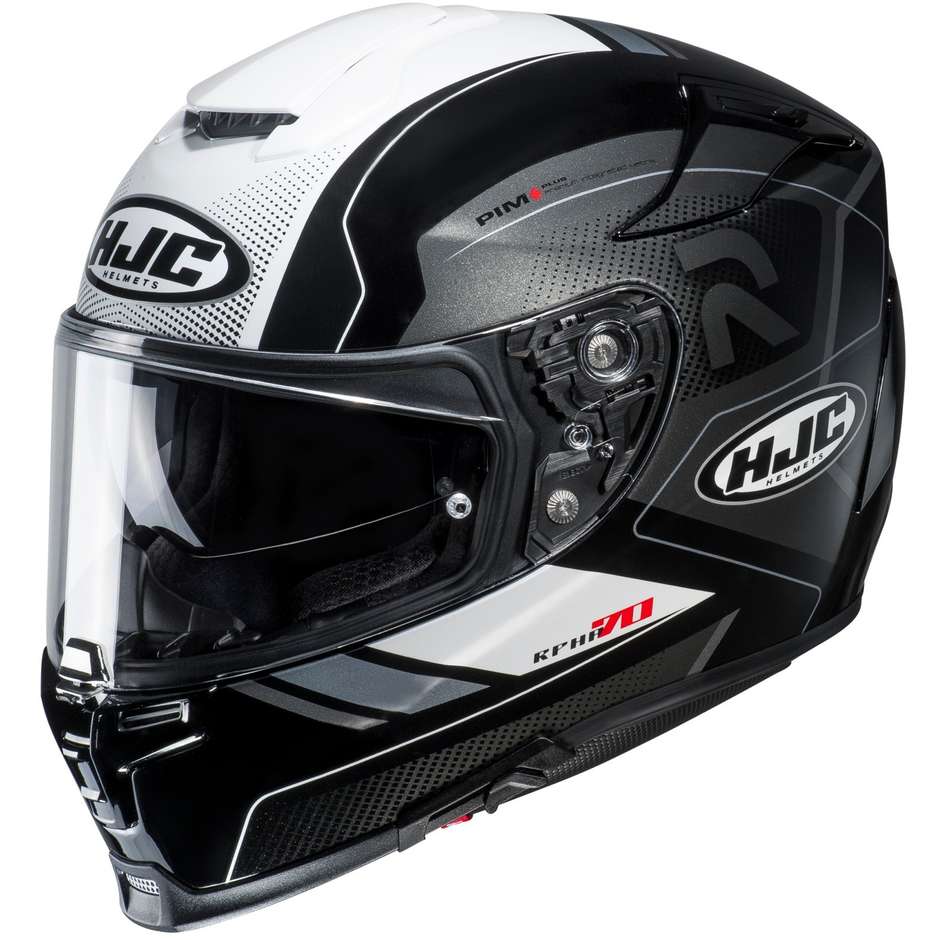 Integral motorcycle helmet Hjc RPHA 70 double Visor Coptic MC5 White Black