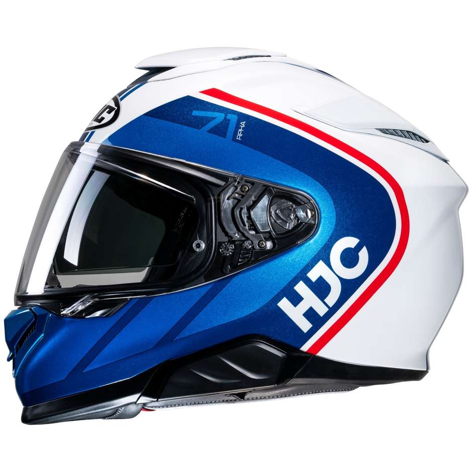 Integral Motorcycle Helmet Hjc RPHA 71 MAPOS MC21 White Blue