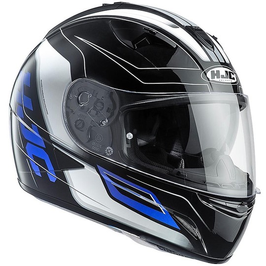 Integral Motorcycle Helmet HJC TR-1 Double Visor Skyride MC-2 Black Blue