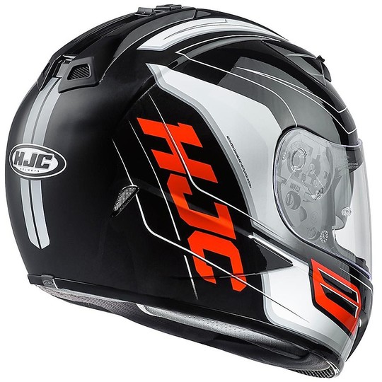 Integral Motorcycle Helmet HJC TR-1 Double Visor Skyride MC-5 Black White