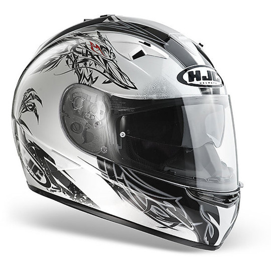 Integral Motorcycle Helmet HJC TR-1 Dual Visor Wisp MC10