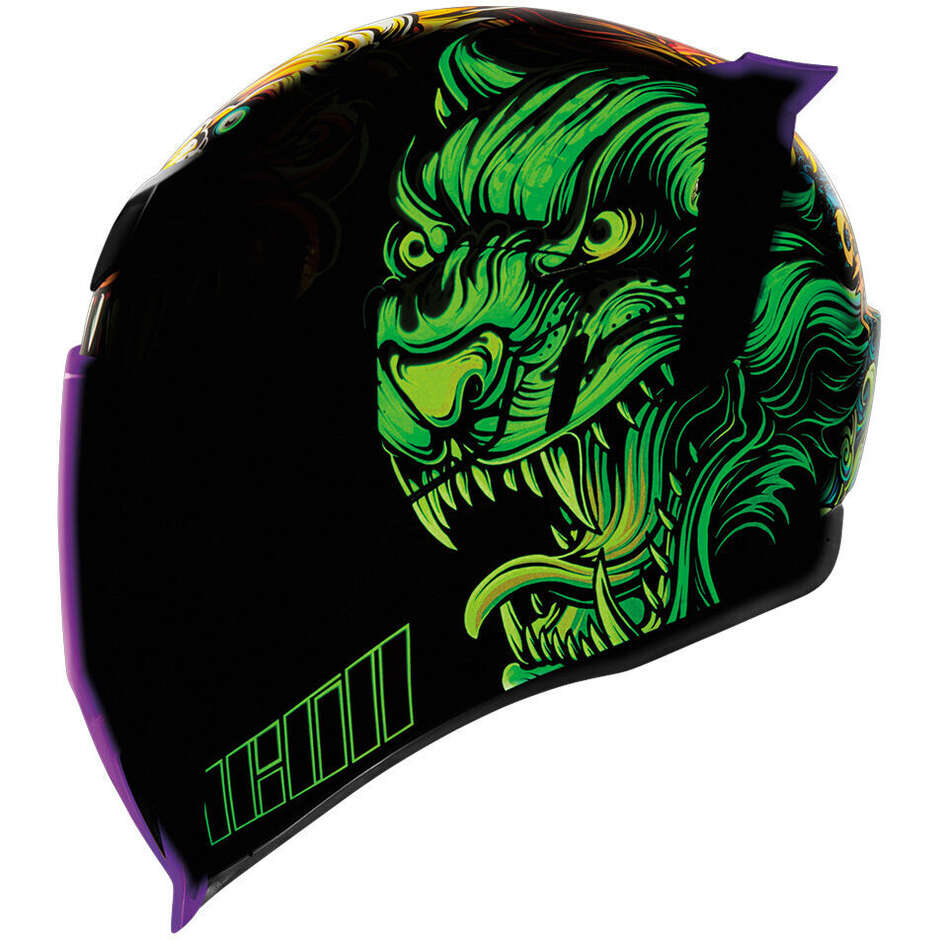 Integral Motorcycle Helmet Icon AIRFLITE CAT SCRATCH FEVER