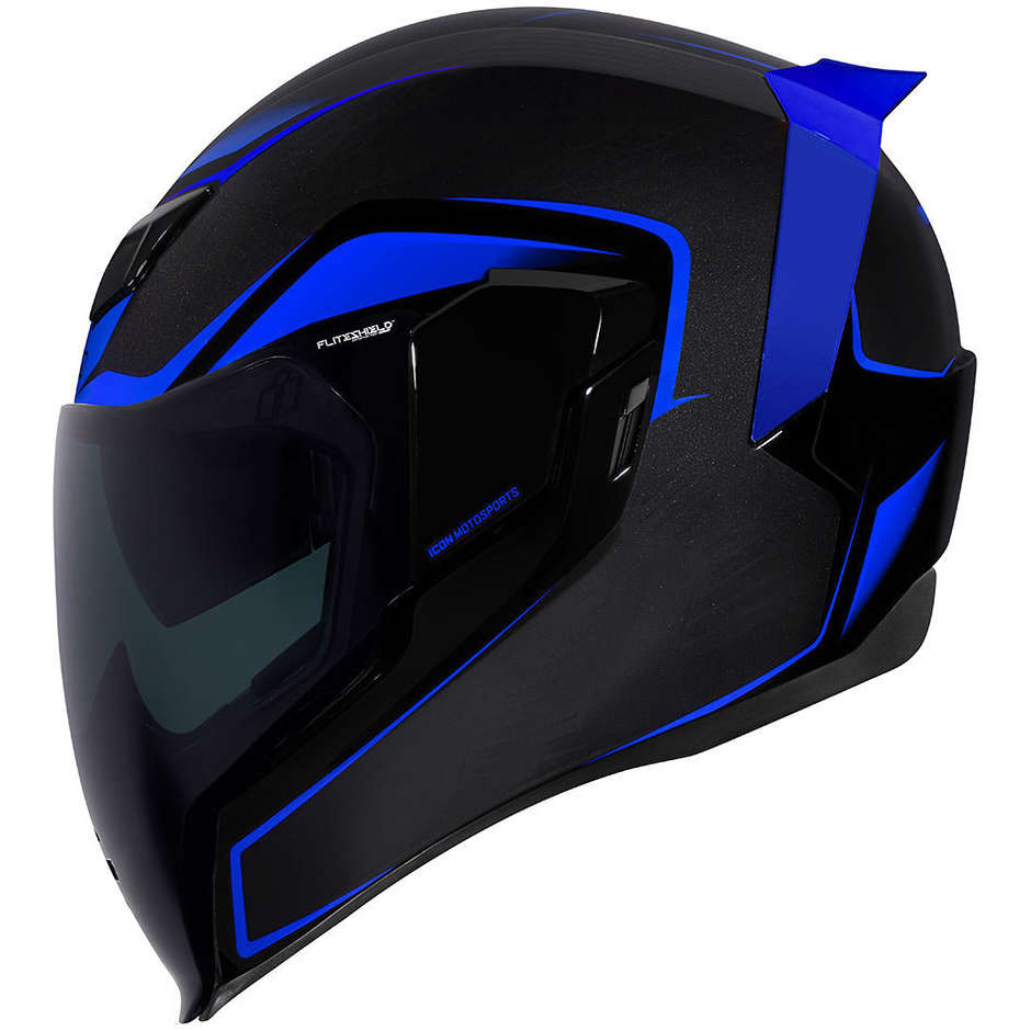 Integral Motorcycle Helmet Icon AIRFLITE CROSSLINK Blue