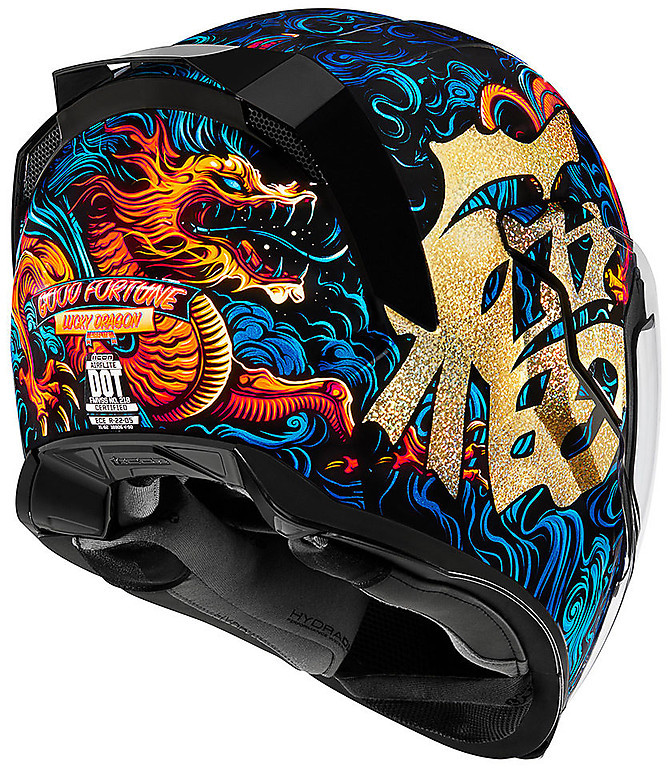 未使用 ICON ヘルメット AIRFLITE GOOD FORTUNE Integral Motorcycle Helmet Icon AIRFLITE Good Fortune Blue