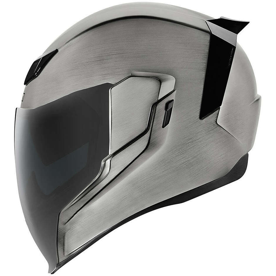 Integral Motorcycle Helmet Icon AIRFLITE Quicksilver Gray