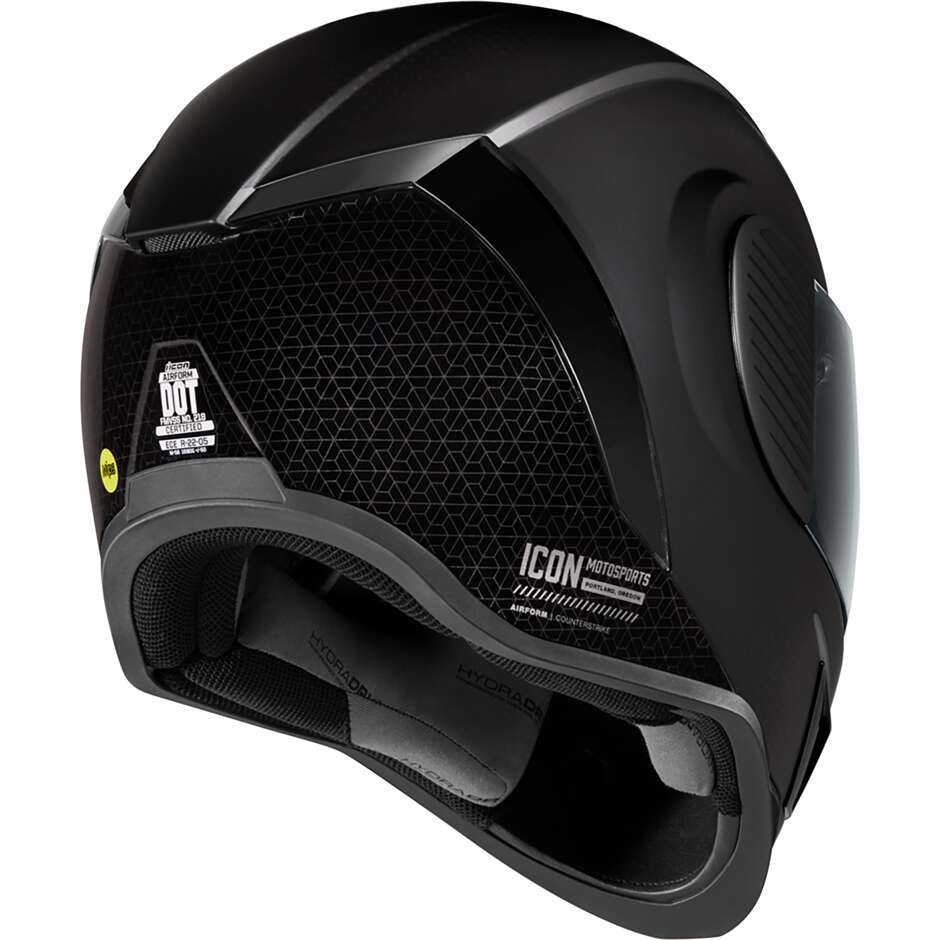 Integral Motorcycle Helmet Icon AIRFORM Counterstrike MIP Black