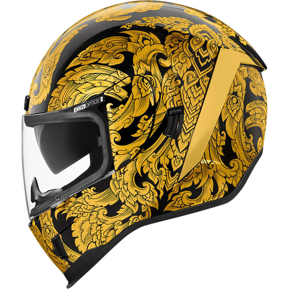Integral Motorcycle Helmet Icon AIRFORM ESTHETIQUE Gold