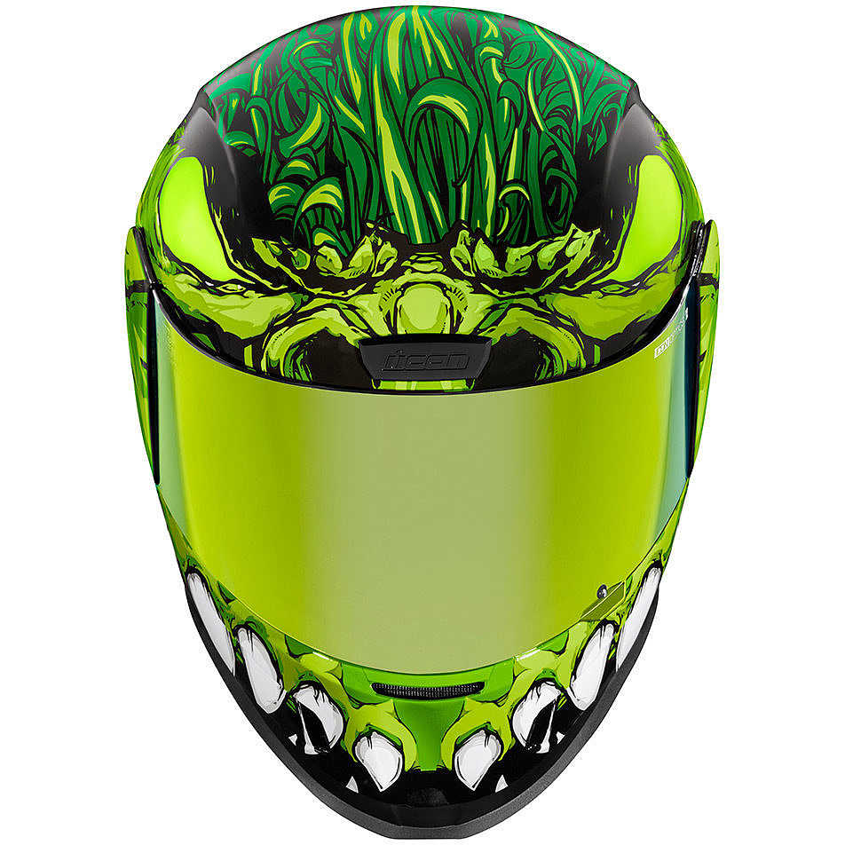 Integral Motorcycle Helmet Icon AIRFORM MANIK´R Green For Sale Online ...