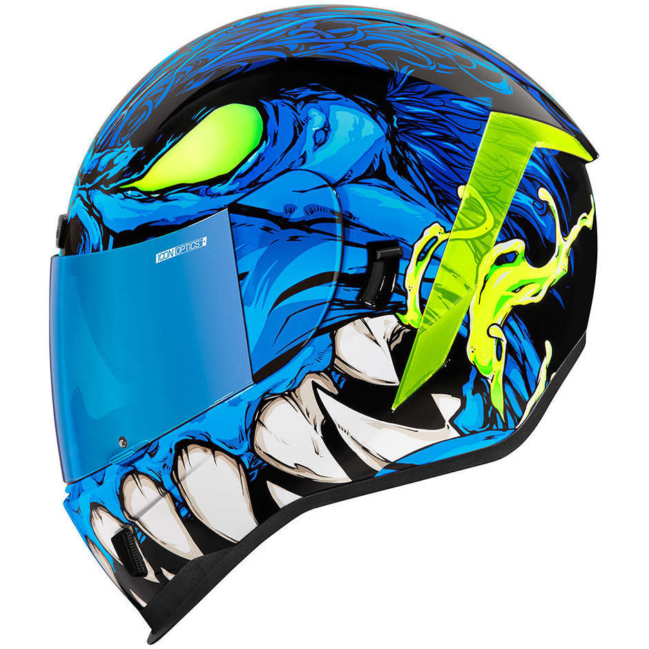 Integral Motorcycle Helmet Icon AIRFORM MANIK´R Blue